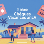 illustration airbnb cheque vacances ancv voyageurs France