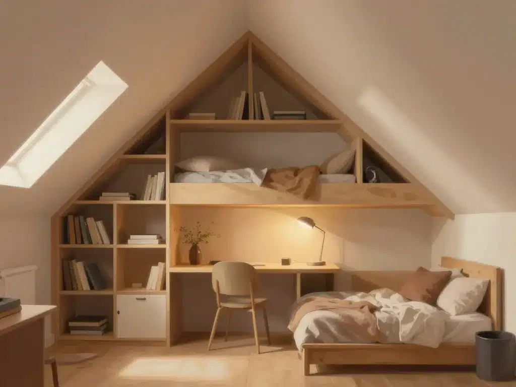 espace intérieur comble aménagé optimisé et chaleureux