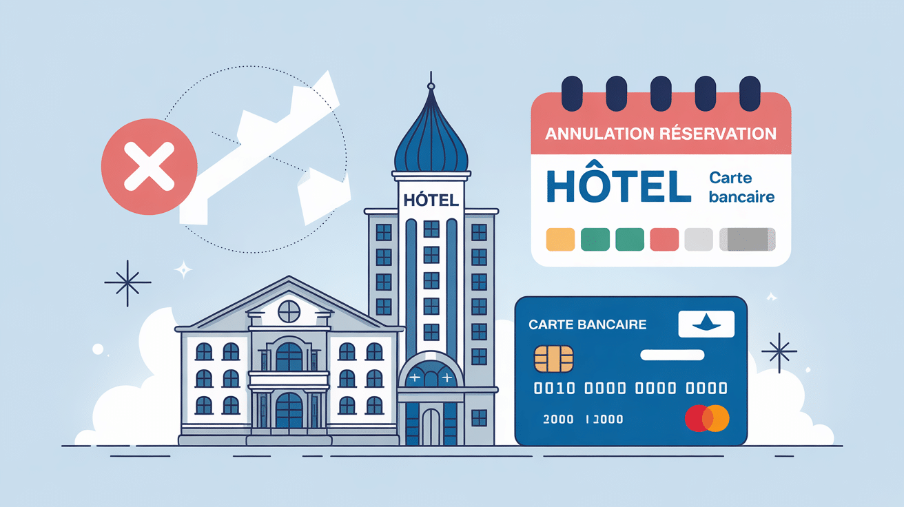 Annulation réservation hôtel carte bancaire visuel principal