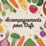 avec quoi accompagner des œufs illustration assiette variée légumes féculents