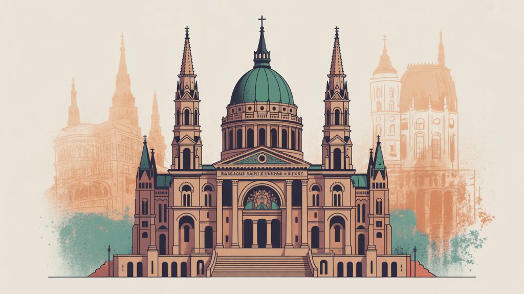 image élégante basilique saint étienne de pest budapest