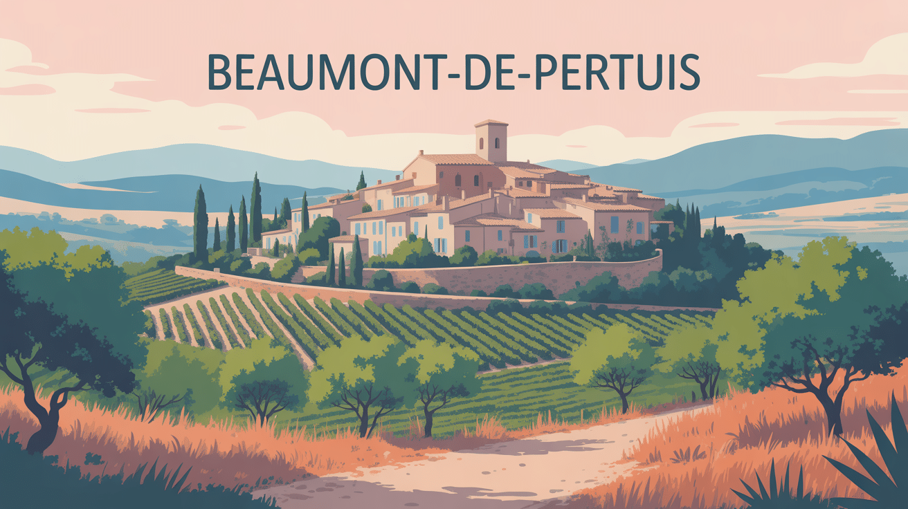 beaumont de pertuis village perché provence panorama