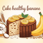 Cake healthy banane doré ingrédients naturels
