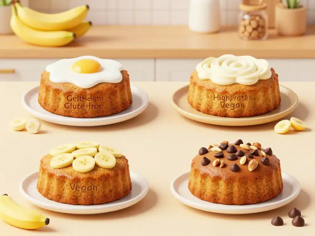 Cake healthy banane sans gluten vegan protéines