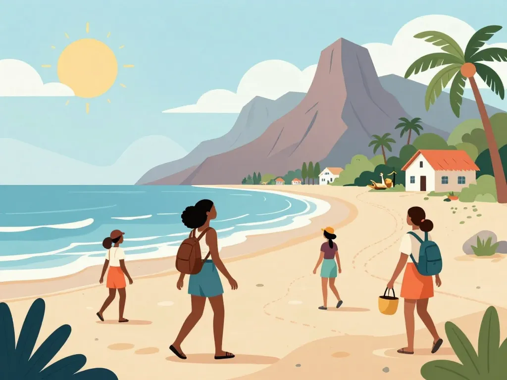 Cap Vert femme voyageuse îles