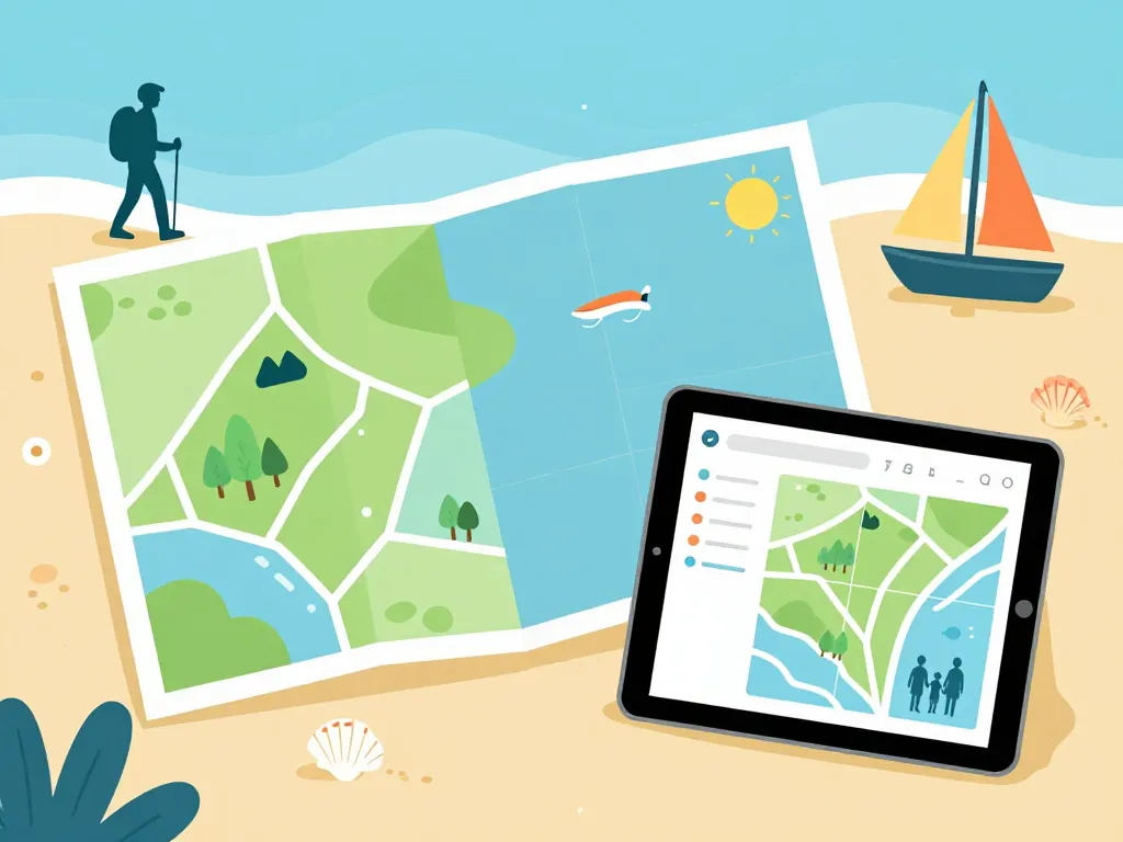 carte des cotes atlantique randonnee navigation applications