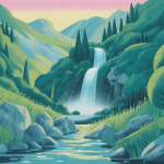 illustration randonnée cascade de carnevale - cascata di carnevale piémont