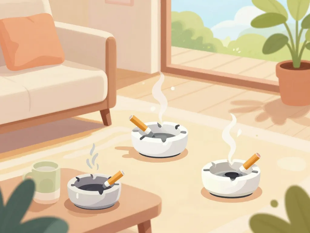 cendrier organiser espace fumeur propre