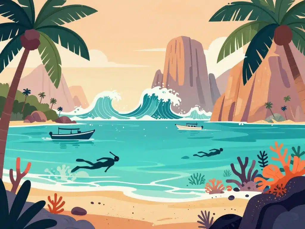 ceningan lembongan plages falaises snorkeling