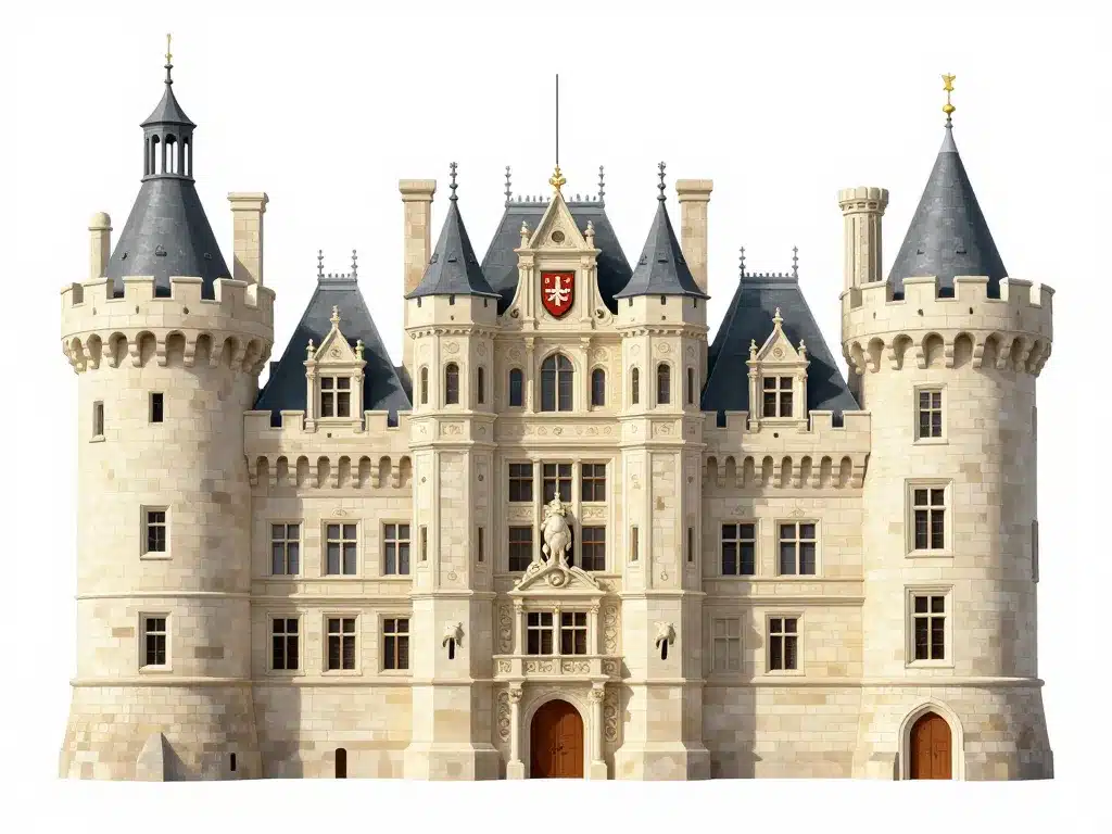 plan conceptuel des tours et sculptures du chateau de bayon