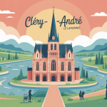 clery saint andre vue basilique loire et paysage