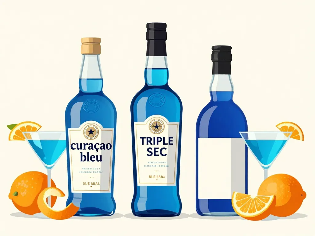 curaçao bleu et triple sec comparaison produits