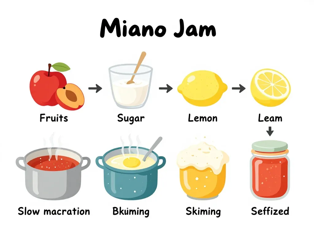 cuisson confiture mirabelle diagramme étapes