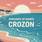 illustration horaire de marée crozon côte activités