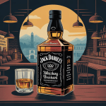 jack daniels jack daniels illustration bouteille distillerie