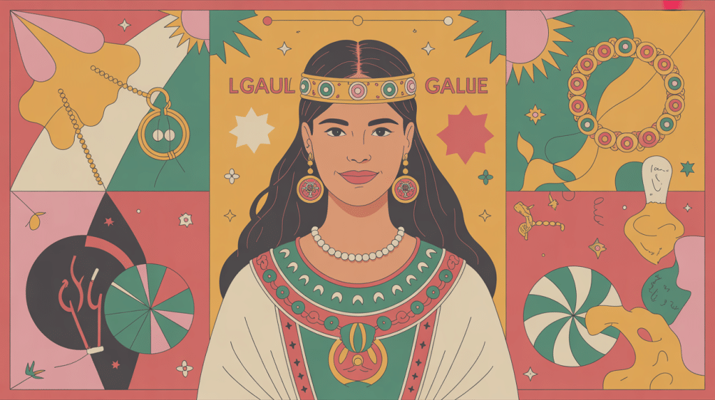 illustration de la gauloise femme celte symbolique