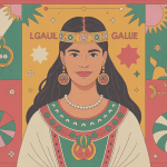 illustration de la gauloise femme celte symbolique