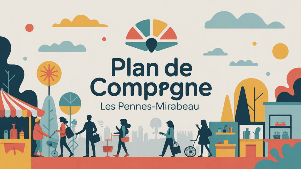 illustration zone commerciale les pennes mirabeau plan de campagne