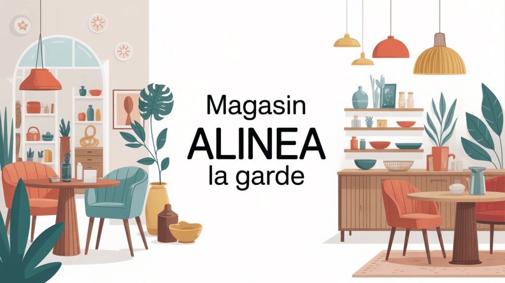 illustration du magasin alinea la garde ambiance chaleureuse