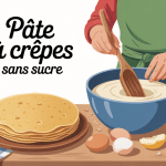 illustration pates a crepes sans sucre dans ambiance chaleureuse