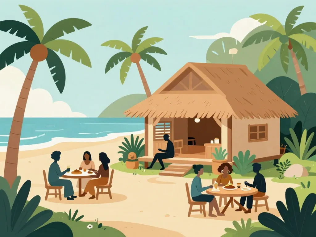 vue village pemuteran indonesia hébergements et ambiance locale