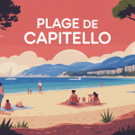plage de capitello vue golfe ajaccio ambiance familiale