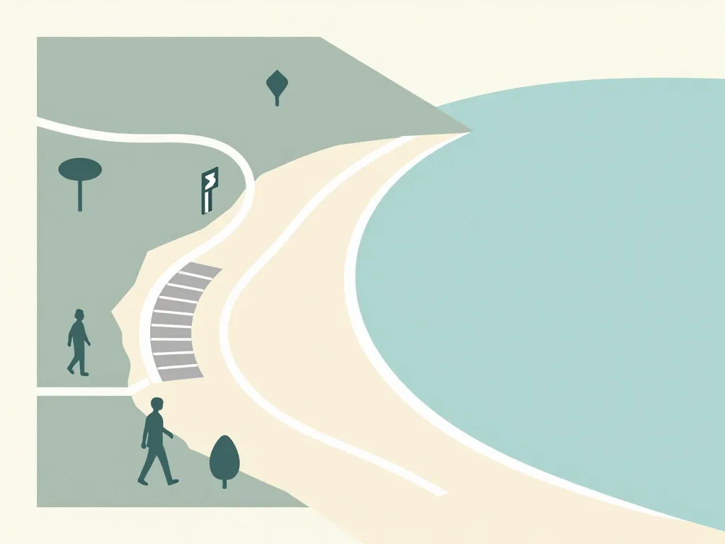 diagramme accès plage naturiste du saint-selon parking sentier