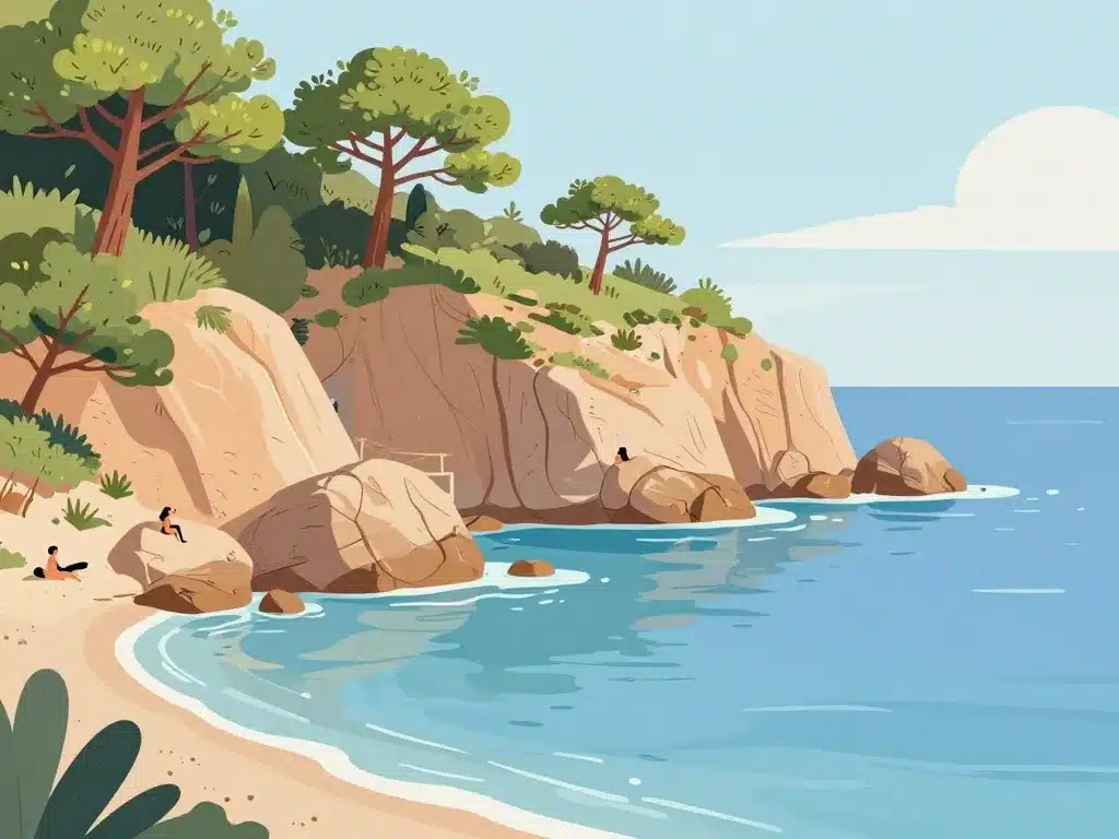 criique méditerranéenne plage naturiste du saint-selon paysage