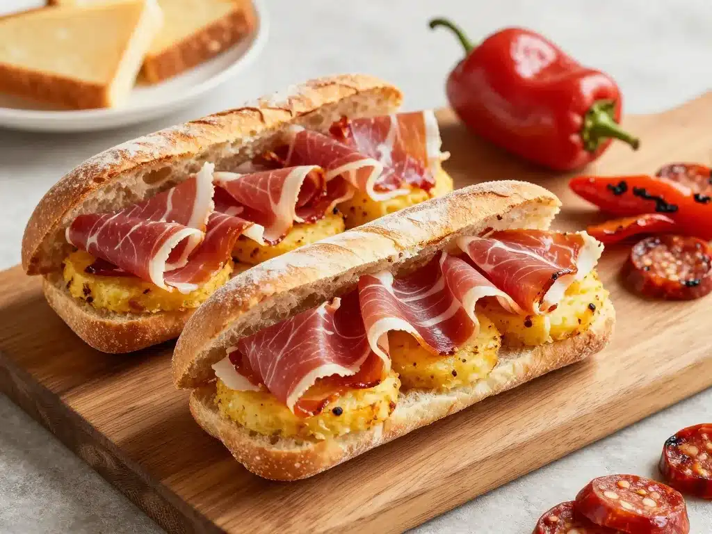 sandwich espagnol recettes jambon tortilla chorizo