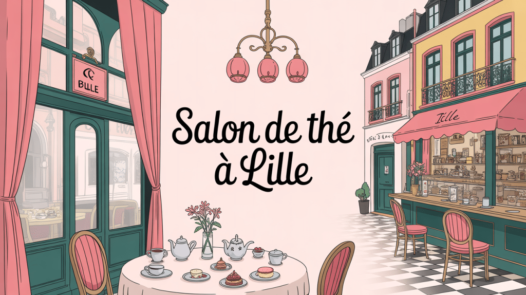 Salon de thé Lille décor raffiné et pâtisseries