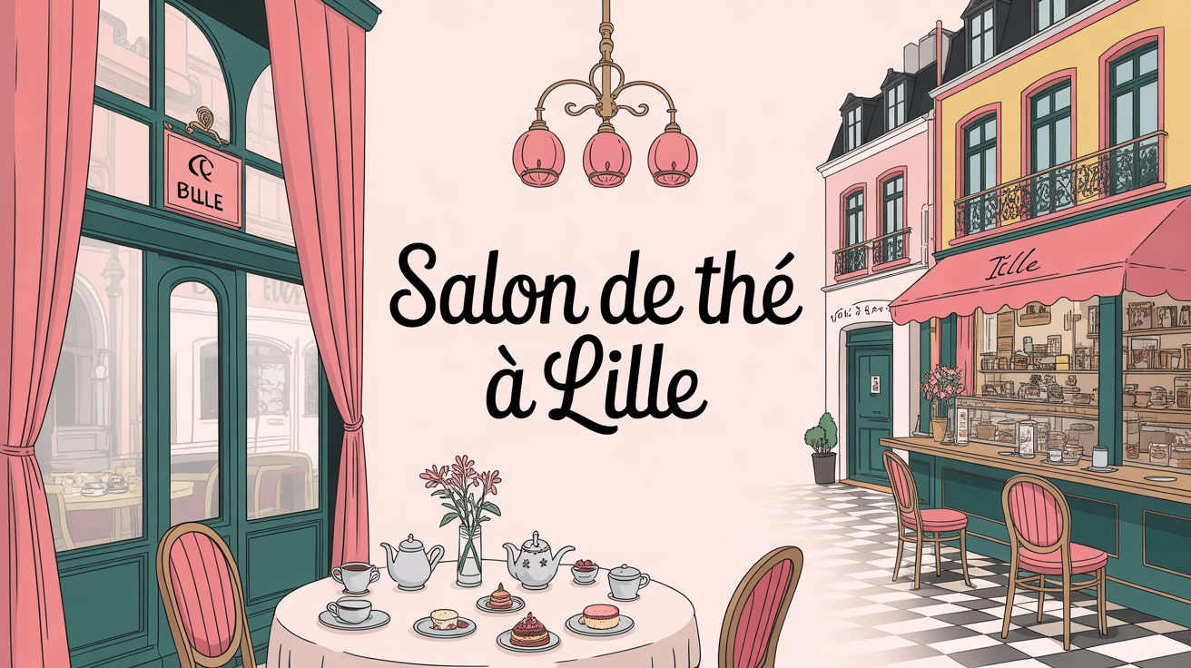 Salon de thé Lille décor raffiné et pâtisseries