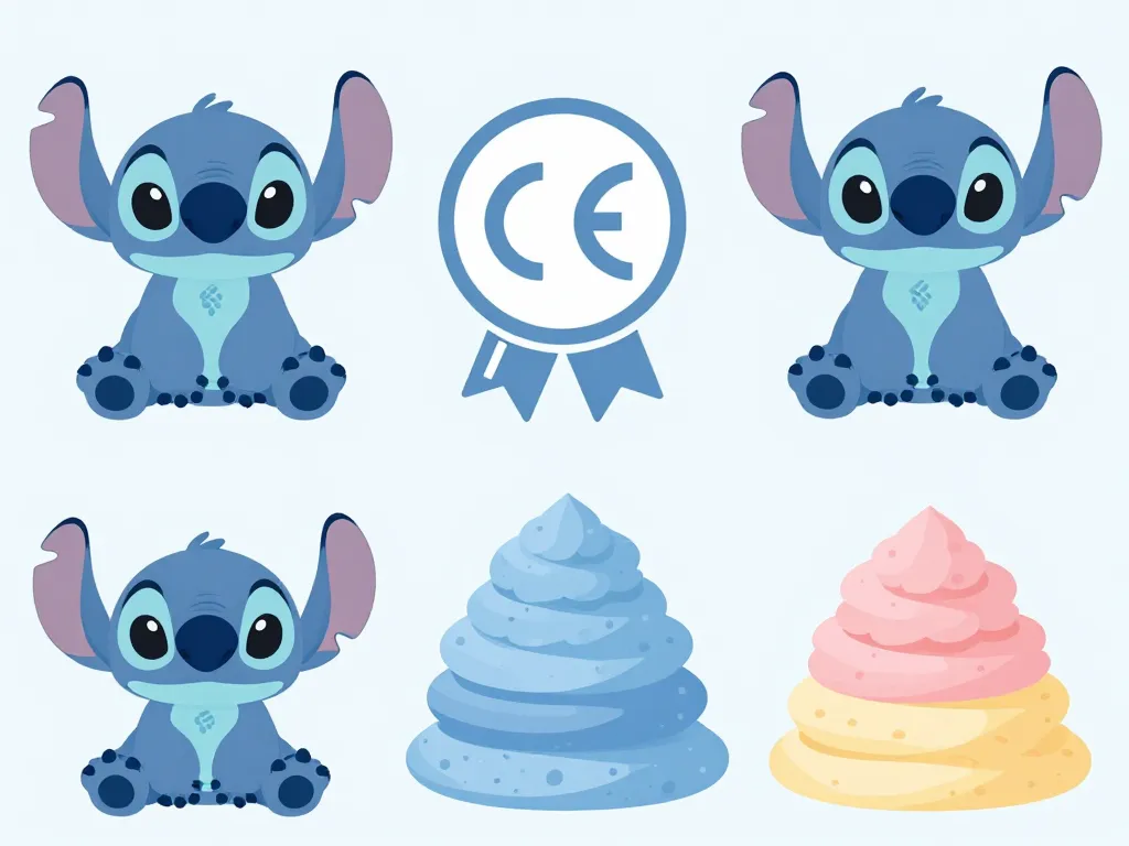 stitch peluche sécurité et matériaux