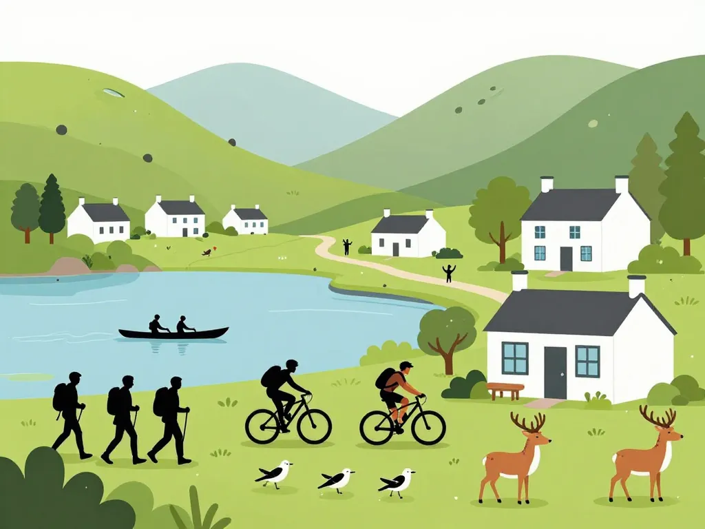 Scène vie locale et nature Torridon Highlands