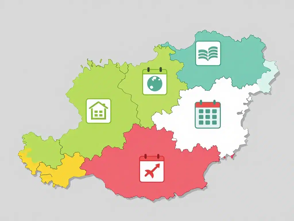 vacances scolaires autriche schéma organisation Länder