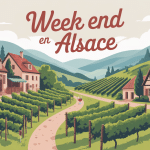 week end en alsace illustration villages vignobles et gastronomie