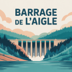 vue d ensemble du barrage de l aigle et nature