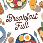 table breakfast full avec œufs yaourt pain complet fruits noix