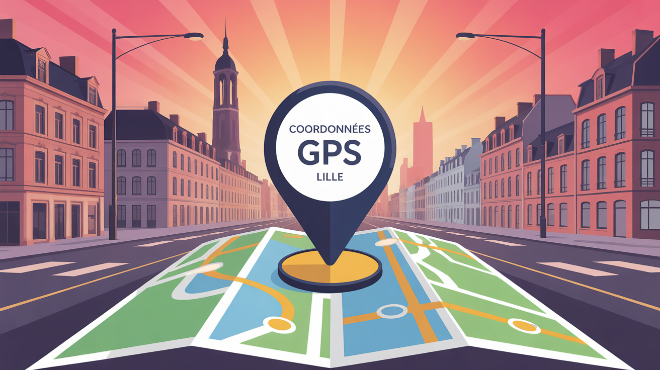 carte Lille avec latitude 50.636268 longitude 3.171153