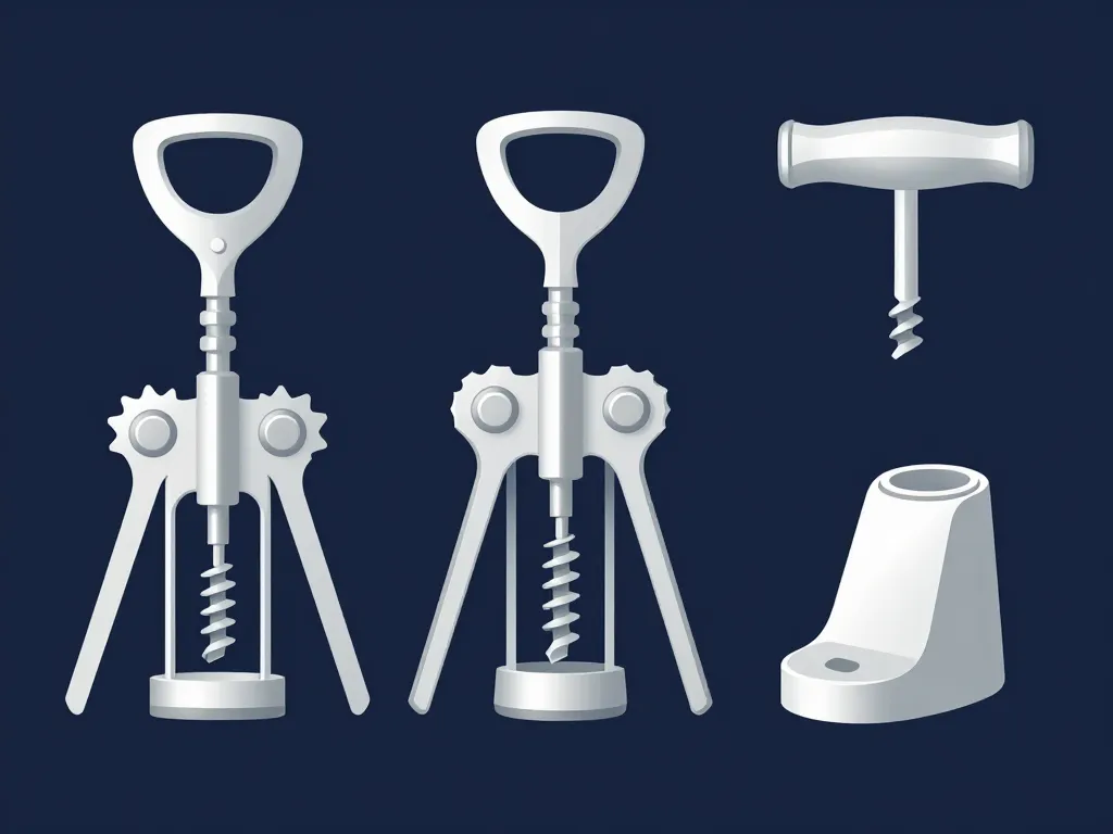 Schéma des critères tire-bouchon électrique professionnel