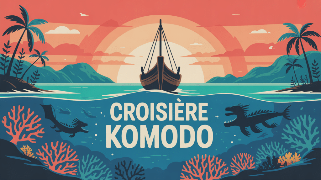 illustration croisiere komodo voilier dragons parc national
