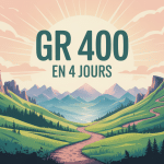 illustration montagne gr 400 en 4 jours