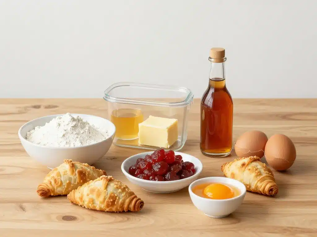 ingrédients clés pour pastelitos argentins sur table