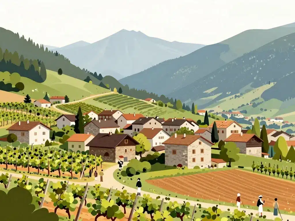 village jongieux vignoble savoie alpes