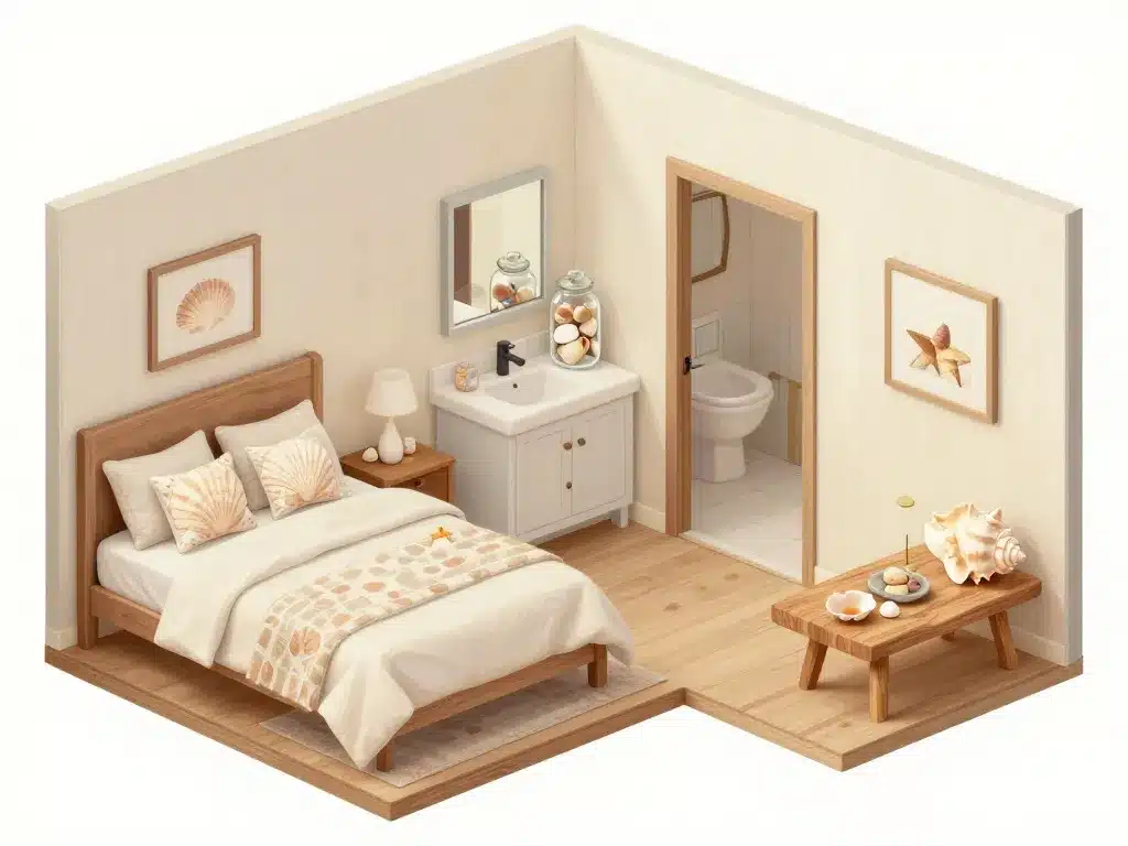 Maison coquillage déco discrète dans chaque pièce