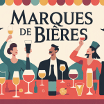 illustration vectorielle marques de bieres ambiance conviviale