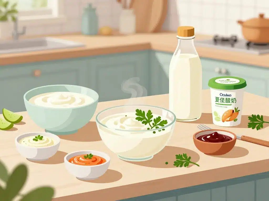 par quoi remplacer le yaourt grec alternatives salées illustrées