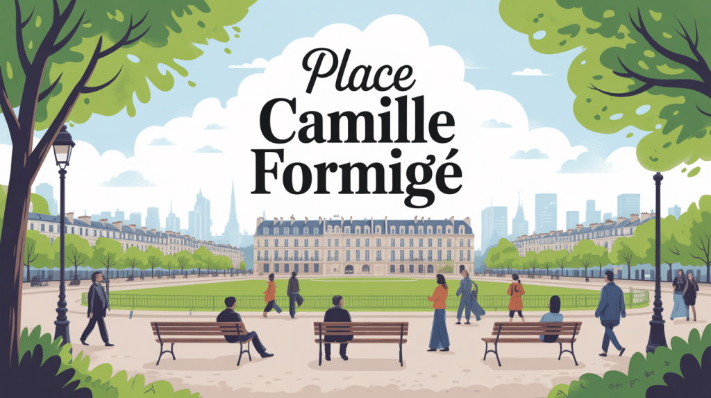 illustration place camille formigé parc bercy paris