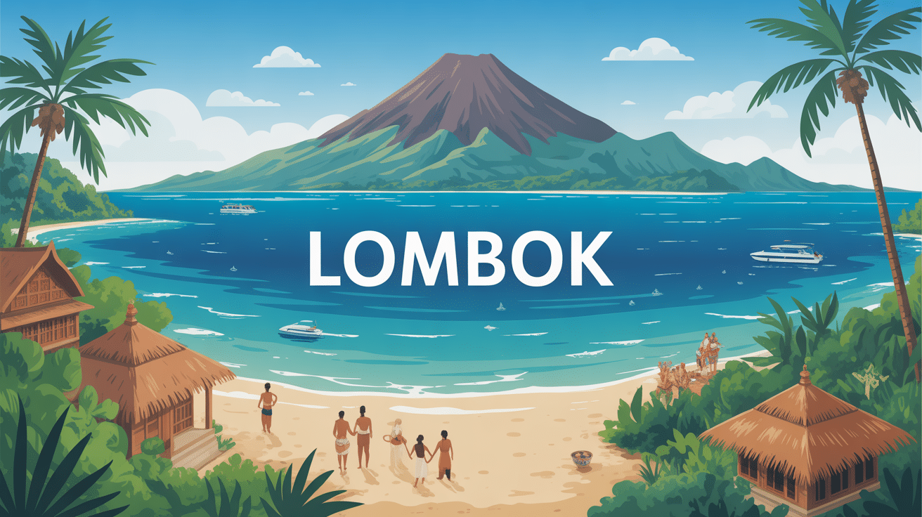 Que faire à Lombok vue île plages volcan sasak