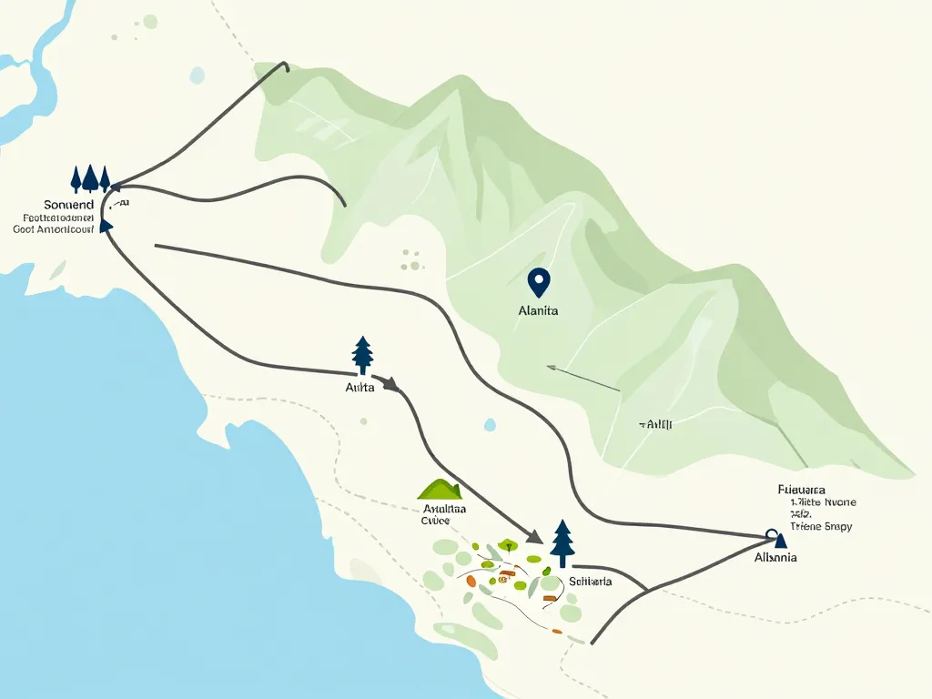 road trip albanie 1 semaine carte itinéraire étapes