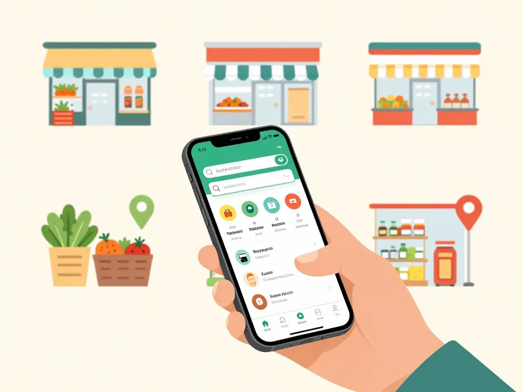 localiser supermarché conad application smartphone
